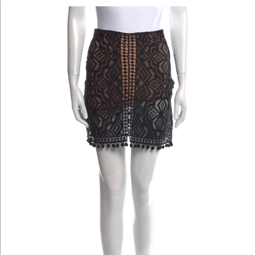 Printed mini skirt